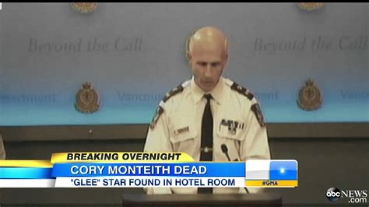 How was Cory Monteith found dead?