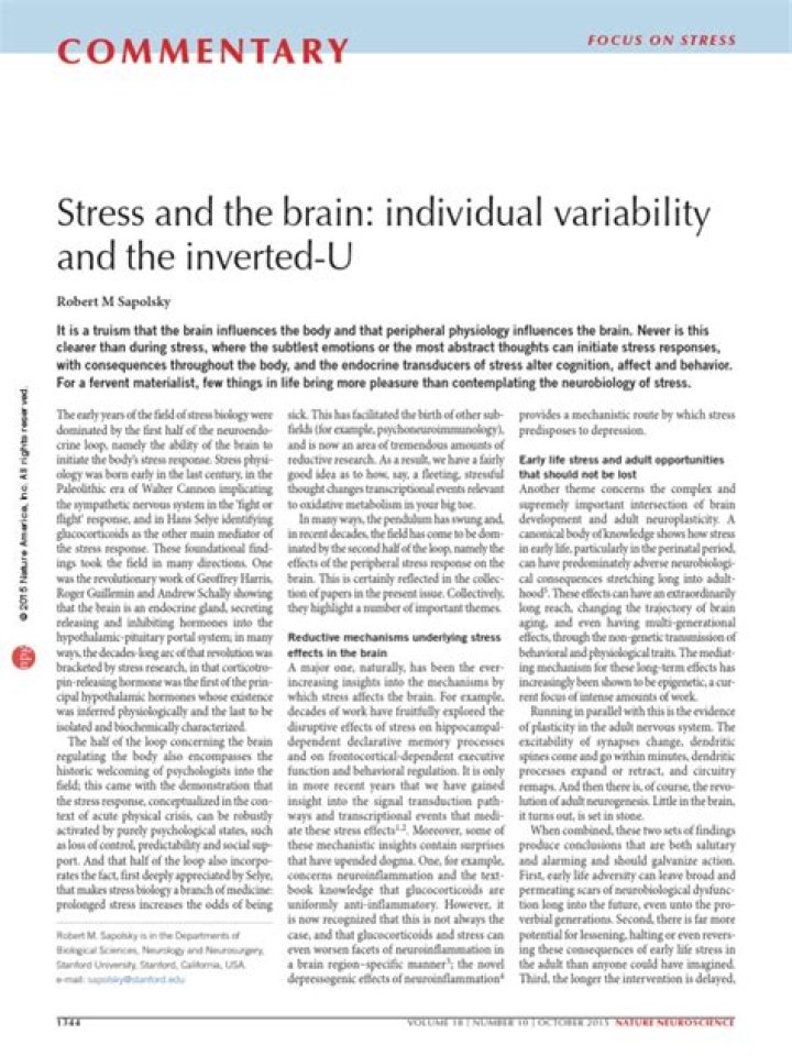 Unravel The Secrets Of Stress And The Brain With Thomas Sapolsky