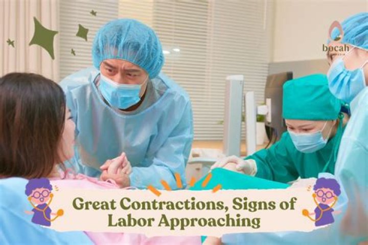 What are 3 signs that labor is approaching?